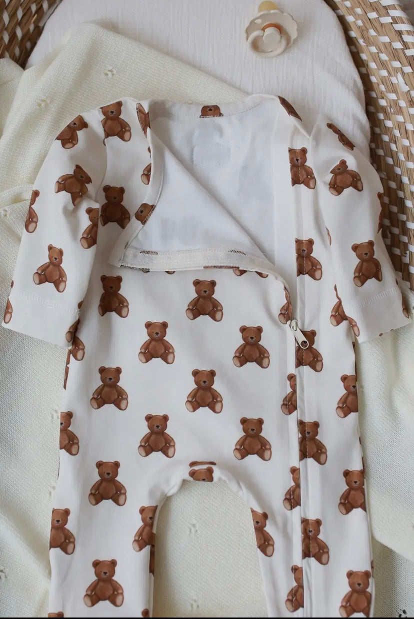 Teddy babypakje met rits