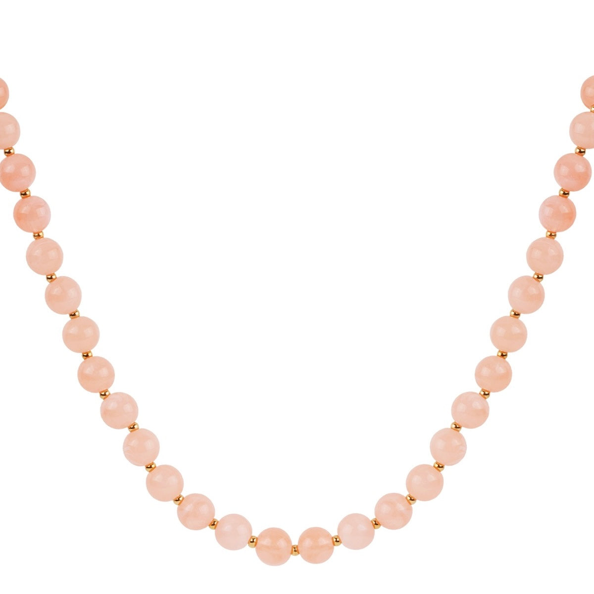Ketting kralen peach