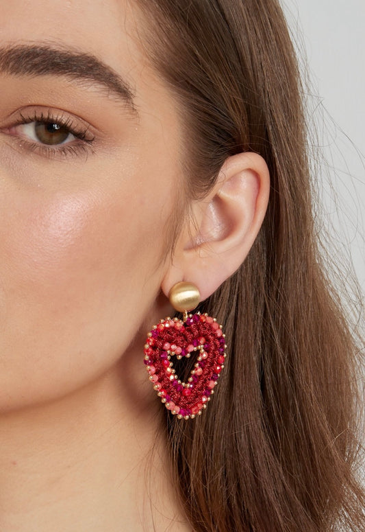 Love all the way roze oorbellen