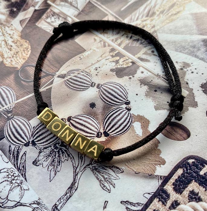 Armband cube multi letters