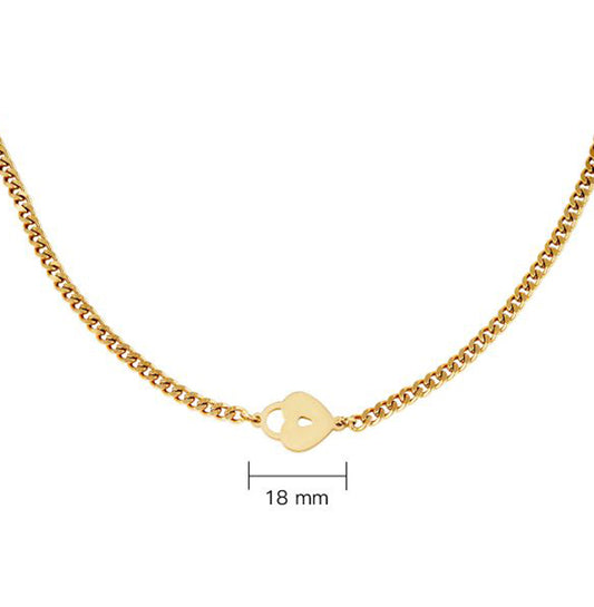 Ketting Lock goud