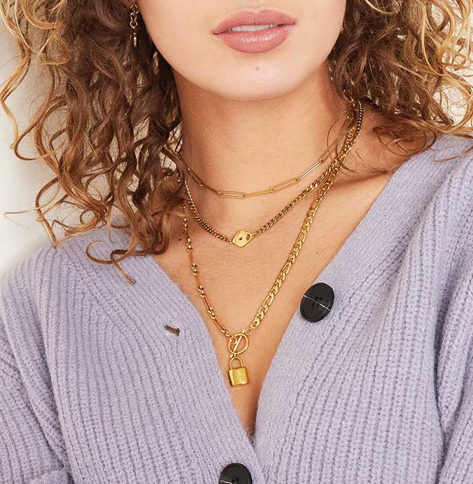 Ketting Lock Love zilver