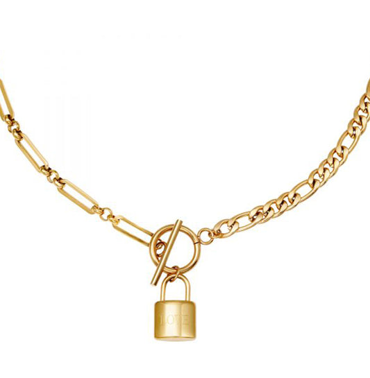 Ketting Lock Love goud