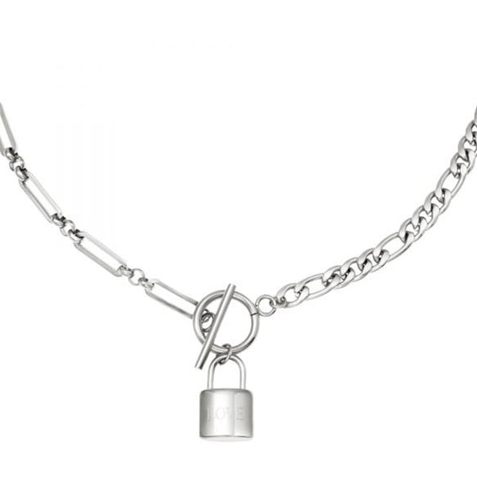 Ketting Lock Love zilver
