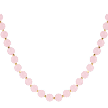 Ketting kralen lichtroze