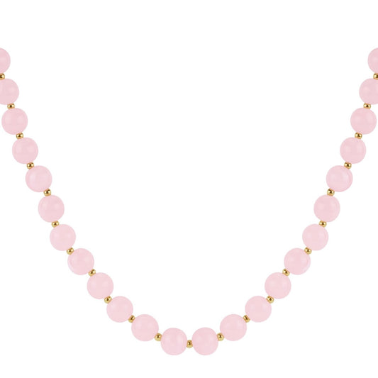 Ketting kralen lichtroze