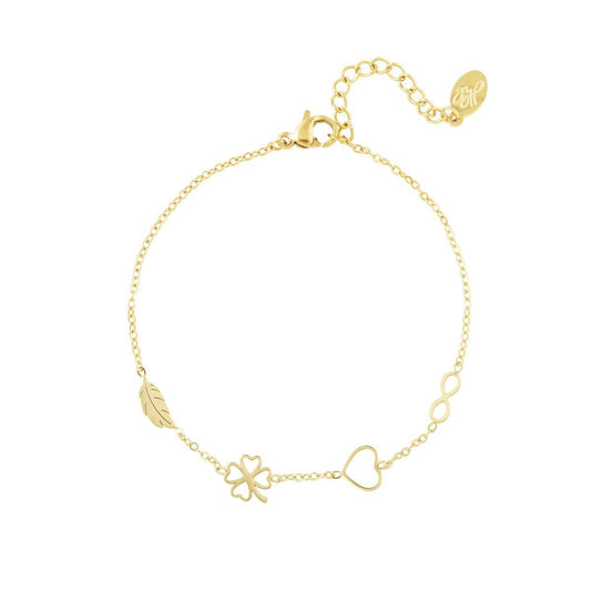 Armband symbols goud