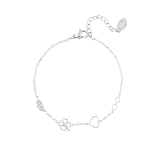 Armband symbols zilver