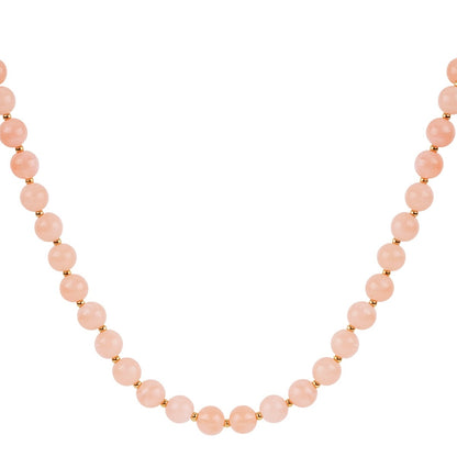 Ketting kralen peach
