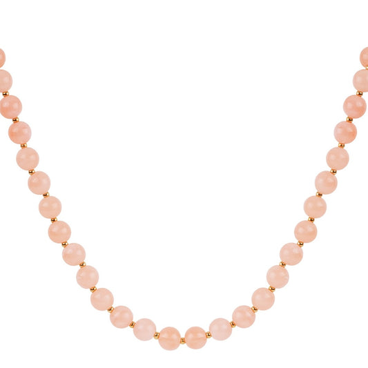 Ketting kralen peach