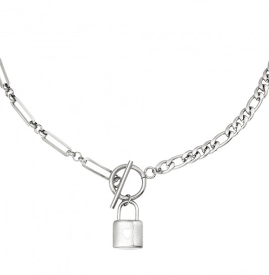 Ketting Lock Love zilver