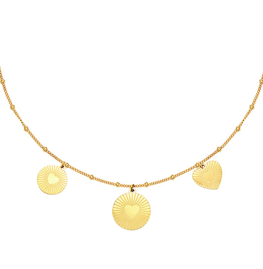 Ketting Triple Love goud