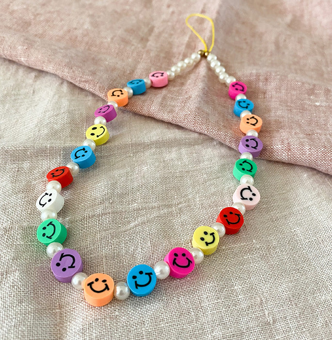 Telefoonketting Smiley